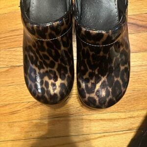 Leopard Print Women's Clogs